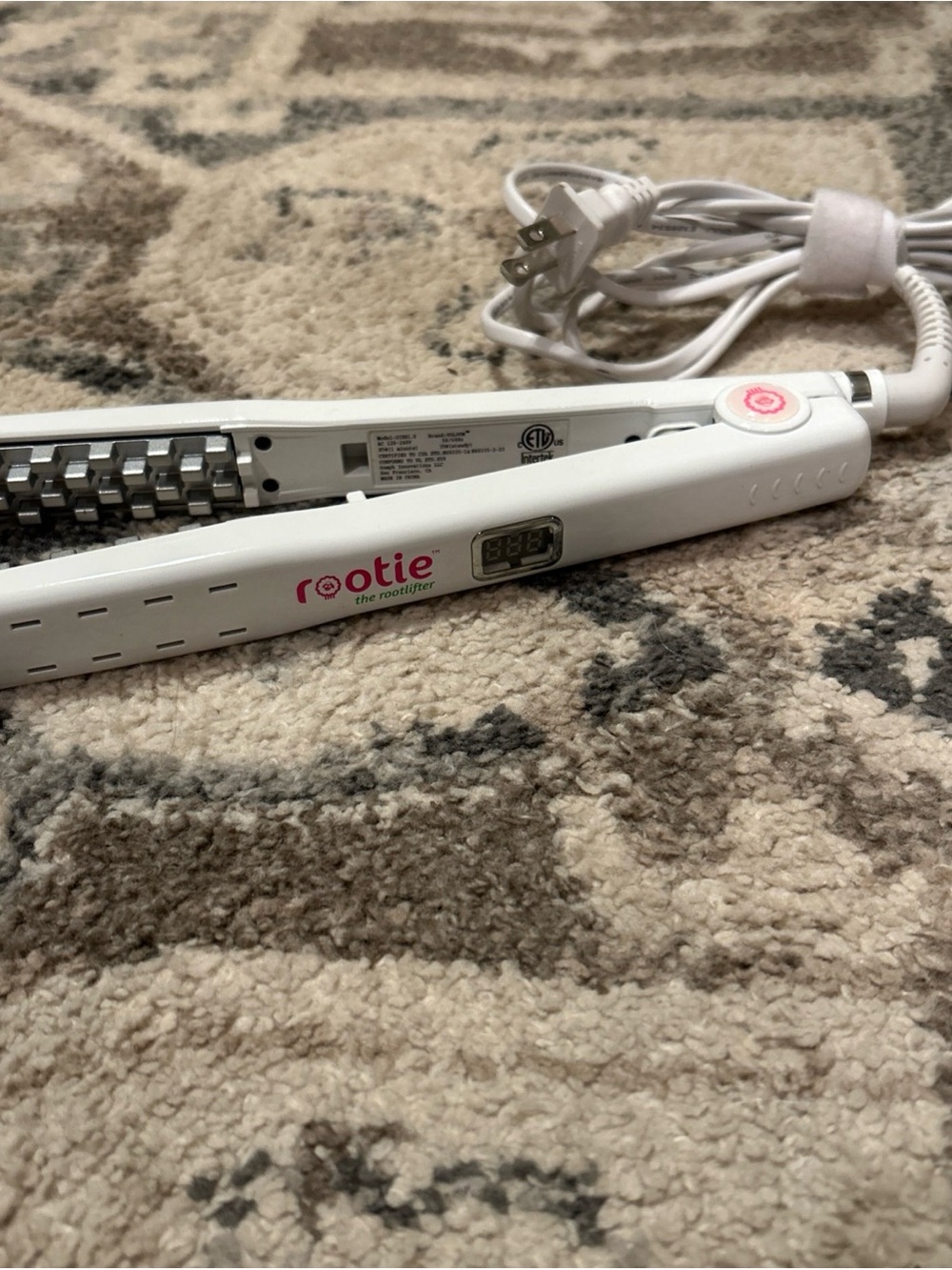 Voloom Rootie Hair Volumizing Iron Rootlifter 0IRR1.0 White 1"
